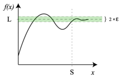 The limit of this function at infinity exists.