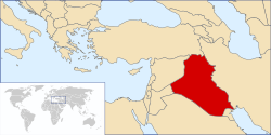 Location of Iraq