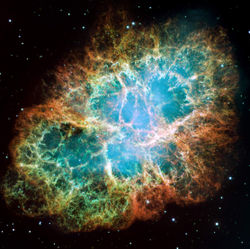 A giant Hubble mosaic of the Crab Nebula, a supernova remnant