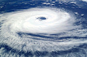 Cyclone Catarina, a rare South Atlantic tropical cyclone viewed from the International Space Station on March 26, 2004