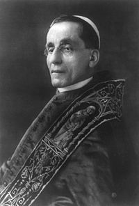 Pope Benedict XV, the new Pope