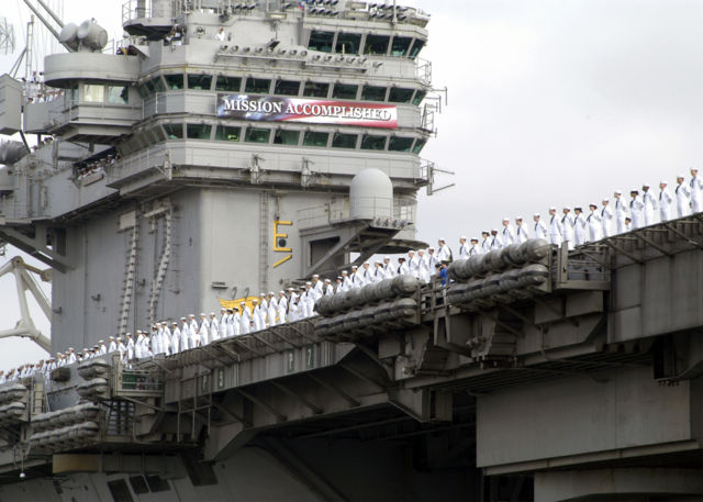 Image:USS Abraham Lincoln (CVN-72) Mission Accomplished.jpg