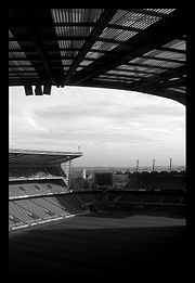 View from the North Stand of Twickenham, circa 2003.