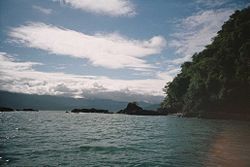 The hot and humid Colombian Pacific coast, one of the rainiest in the world.