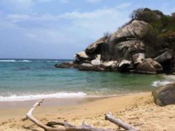 Arrecifes beach at the Tayrona Park, one of main eco-touristic destinations.