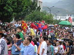 Colombian people at the Cali's Fair