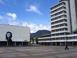 Che Square (or Santander Square), campus of the National University of Colombia in Bogot�. The National University is the largest state owned university in Colombia.