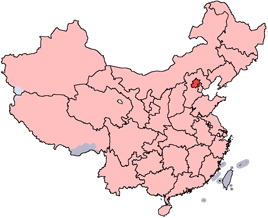 Location within China