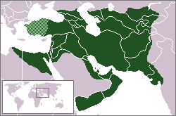 The Sassanid Persian Empire in 610.