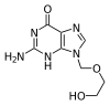 The guanosine analogue Aciclovir