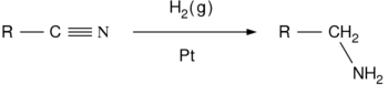 Nitrile reduction