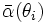 {\bar \alpha(\theta_i)}