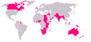 Map of the British Empire in 1921