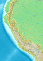 Topographic map of Peru