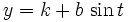 y = k+b\,\sin t\,\!