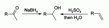 Preparation of a secondary alcohol