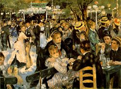 Dance at Le Moulin de la Galette (Le Bal au Moulin de la Galette), 1876, Pierre-Auguste Renoir