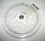 A circular slide rule