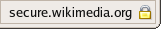 Padlock icon from the Firefox web browser, meant to indicate a page has been sent in SSL or TLS-encrypted protected form.  However, such an icon is not a guarantee of security; a subverted browser might mislead a user by displaying a proper icon when a transmission is not actually being protected by SSL or TLS.