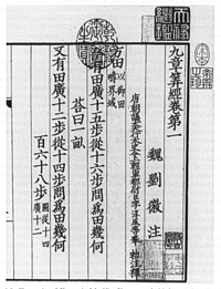 The Nine Chapters on the Mathematical Art.