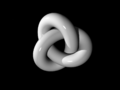 A thickening of the trefoil knot