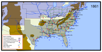 American Civil War: in 1861