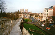 Looking towards the Minster from the city walls