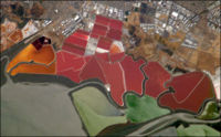 San Francisco Bay salt evaporation ponds