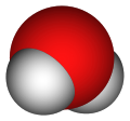 Water molecules have this structure.