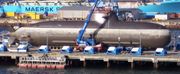 German Type 212 submarine with AIP propulsion of the German Navy in dock at HDW/Kiel