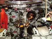 The forward torpedo tubes on HMS Ocelot