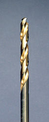 TiN coated drill bit