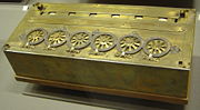 An early Pascaline on display at the Mus�e des Arts et M�tiers in the Louvre Museum, Paris.