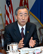 Secretary-General Ban Ki-moon.