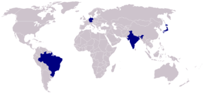 The G4 nations (Brazil, Germany, India and  Japan) support one another’s bid for permanent seats on the Security Council.