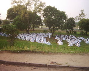 Branhamist worshippers in Kinshasa