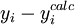 y_i-y^{calc}_i