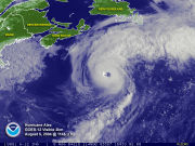 Category 3 Hurricane Alex north of 40� North