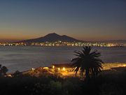 A view of Somma-Vesuvius, from a convent on the Sorrento Peninsula