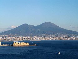 The area around the volcano is now densely populated.