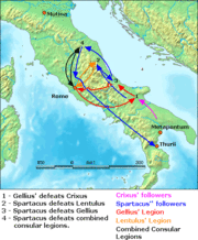 The events of 72 BC, according to Appian's version of events.