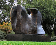 Knife Edge – Two Piece (1962) bronze, sited opposite the Houses of Parliament, Westminster, London.