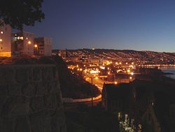 Valparaiso at night