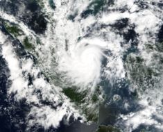 Vamei shortly before landfall