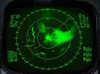 Radar image of Vamei from USS�Carl Vinson�(CVN-70)