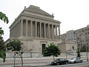 The Masonic House of the Temple of the Scottish Rite, Washington, DC, John Russell Pope, architect, 1911-15, is a more scholarly version