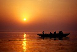 none The Ganges in Varanasi