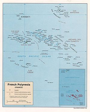 Map of French Polynesia