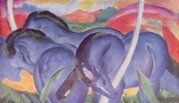 Die gro�en blauen Pferde by Franz Marc (1911)