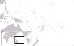 Location of Tonga